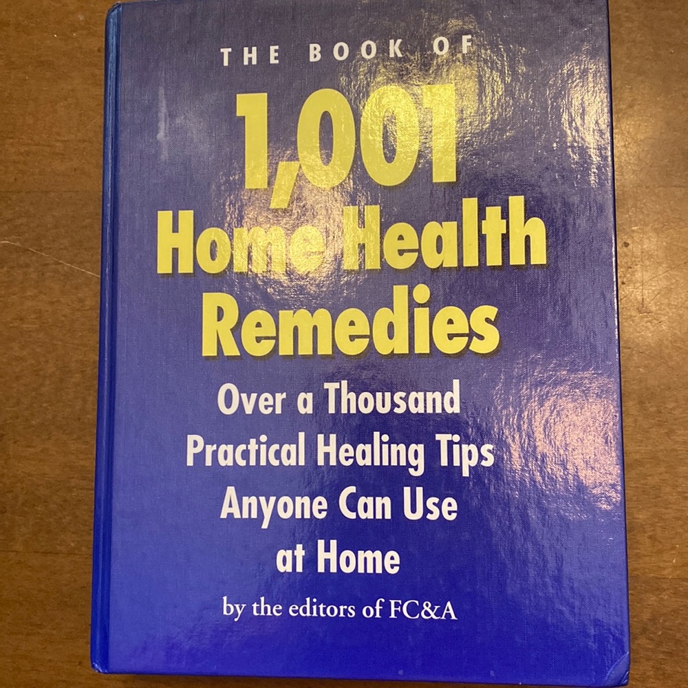 1001 Home Health Remedies Hardcover Book Vintage Holistic Healing Tips EUC